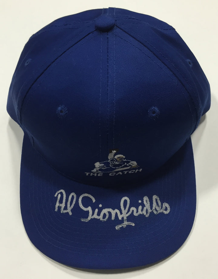 Al Gionfriddo Signed Brooklyn Dodgers 1947 World Series The Catch Hat Auto COA