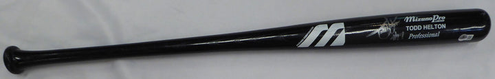 Todd Helton Signed Game Model Mizuno Bat Colorado Rockies Beckett #BM02118