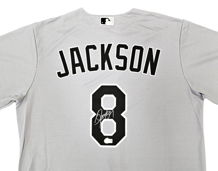 Chicago White Sox Bo Jackson Signed Gray Nike Jersey Size L Beckett Wit