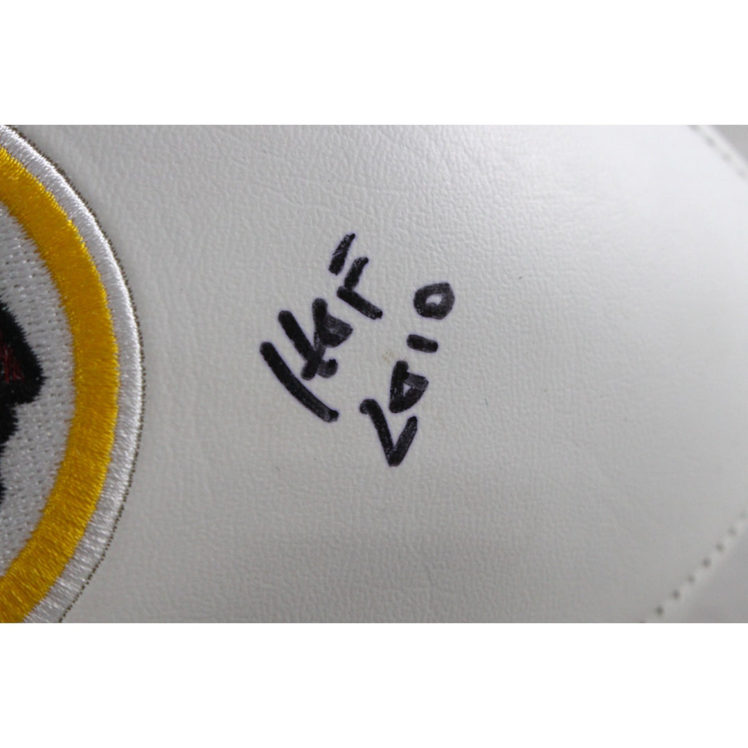 Russ Grimm Autographed Washington Redskins Logo Football HOF Beckett 54297