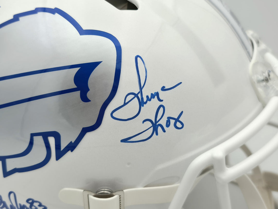 Jim Kelly, Thomas & Reed Auto Bills Rivalries White Full Size Auth Speed Helmet