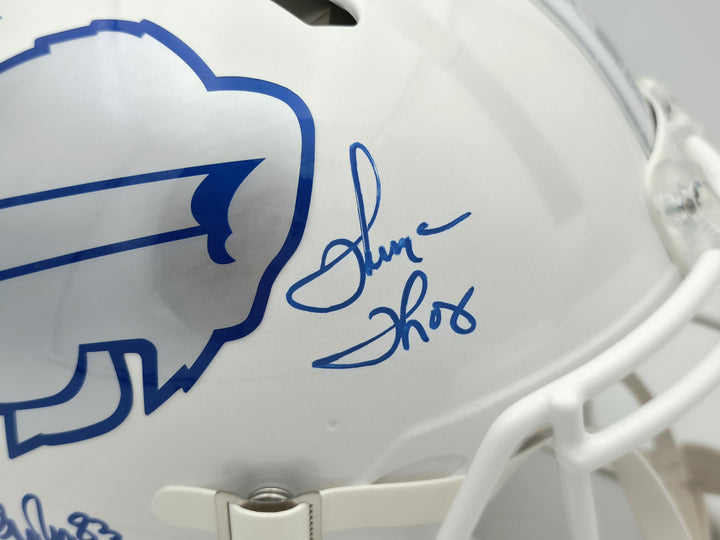 Jim Kelly, Thomas & Reed Auto Bills Rivalries White Full Size Auth Speed Helmet