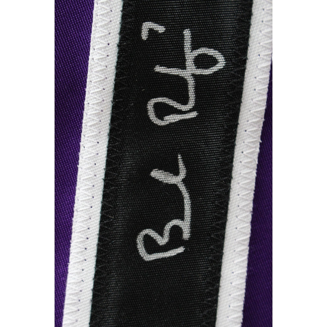 Brendan Rodgers Autographed/Signed Purple XL Jersey Beckett 47180