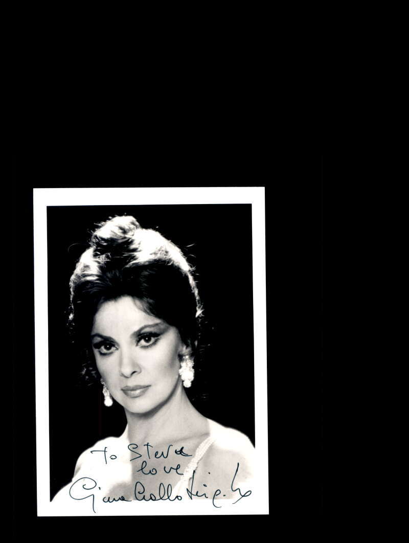 Gina Lollobrigida PSA DNA Coa Signed 5x7 Photo Autograph