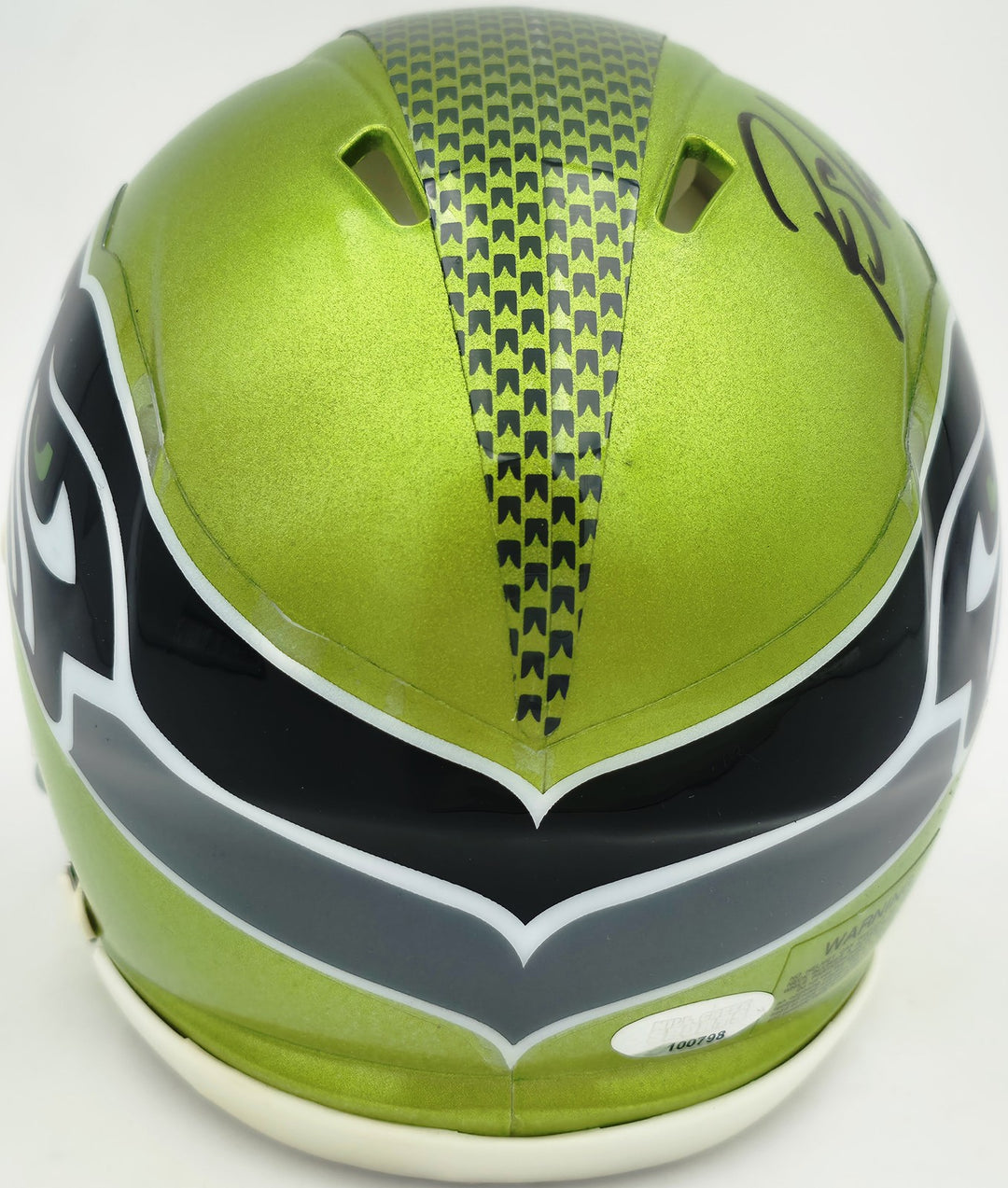 Rashid Shaheed Signed Seattle Seahawks Flash Green Speed Mini Helmet MCS Holo