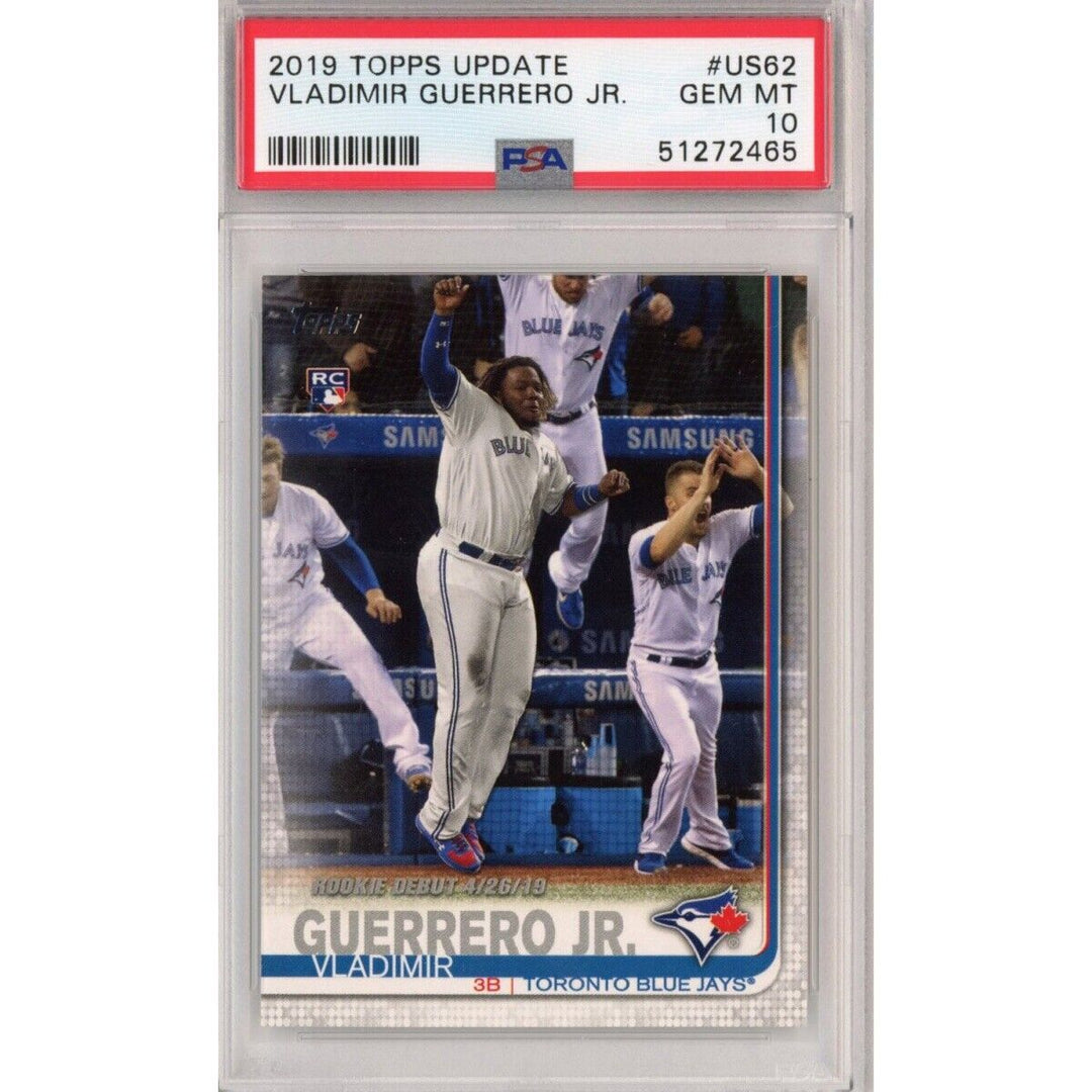 Graded 2019 Topps Update VLADIMIR VLAD GUERRERO JR #US62 Rookie Card PSA 10 Mint