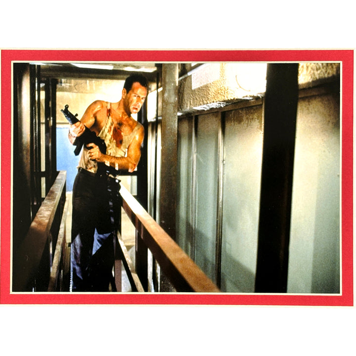 Bruce Willis Autographed Die Hard Encapsulated Signed Cut Framed PSA/DNA Photo