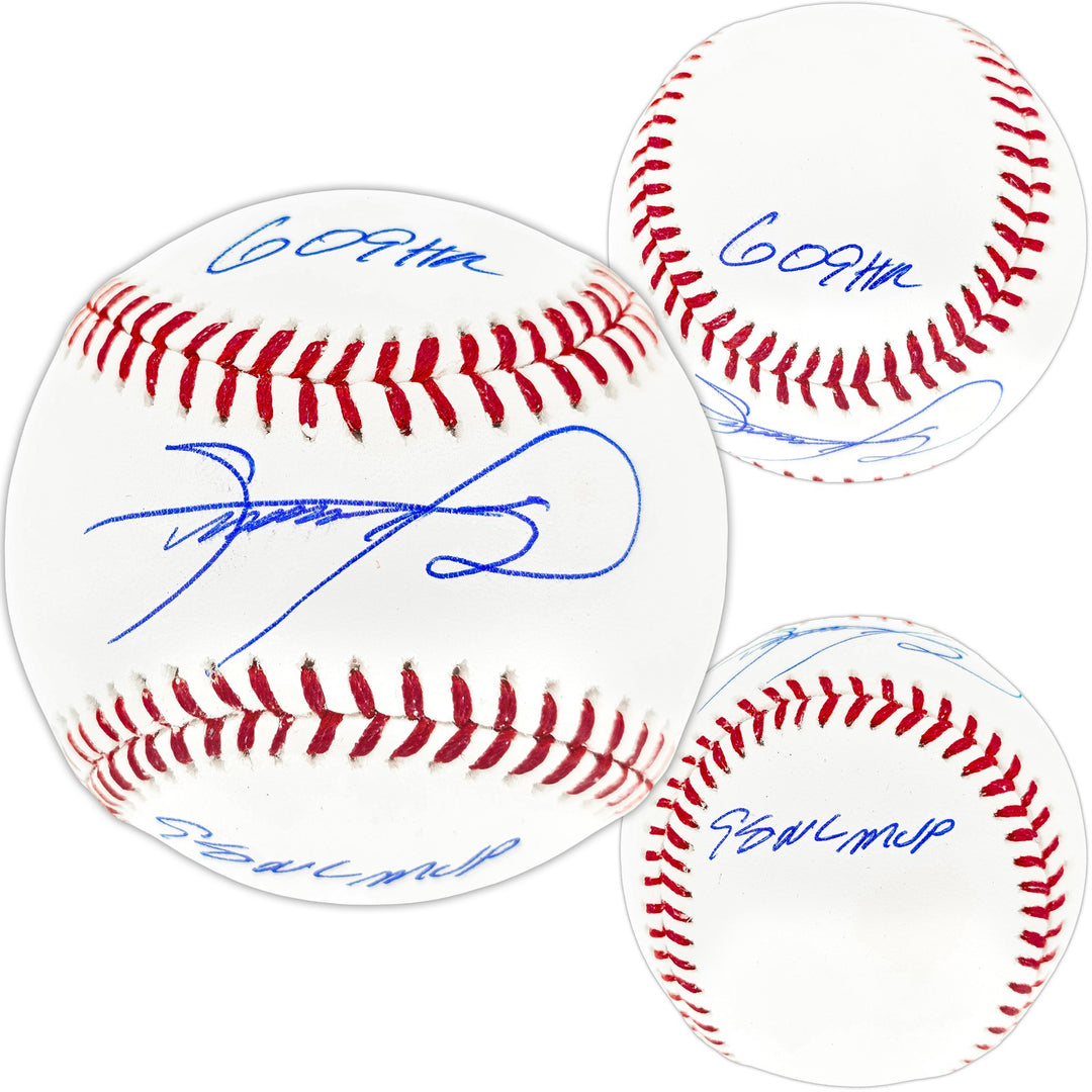 Sammy Sosa Signed Official MLB Baseball Cubs "609 HR & 98 NL MVP" Beckett Wit