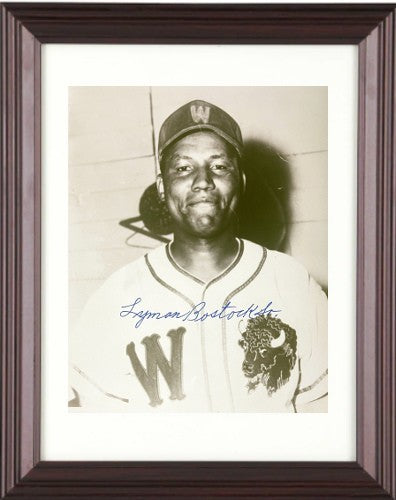 Lyman Bostock Sr. signed Winnipeg Buffaloes Negro League 8x10 Photo Framed- COA
