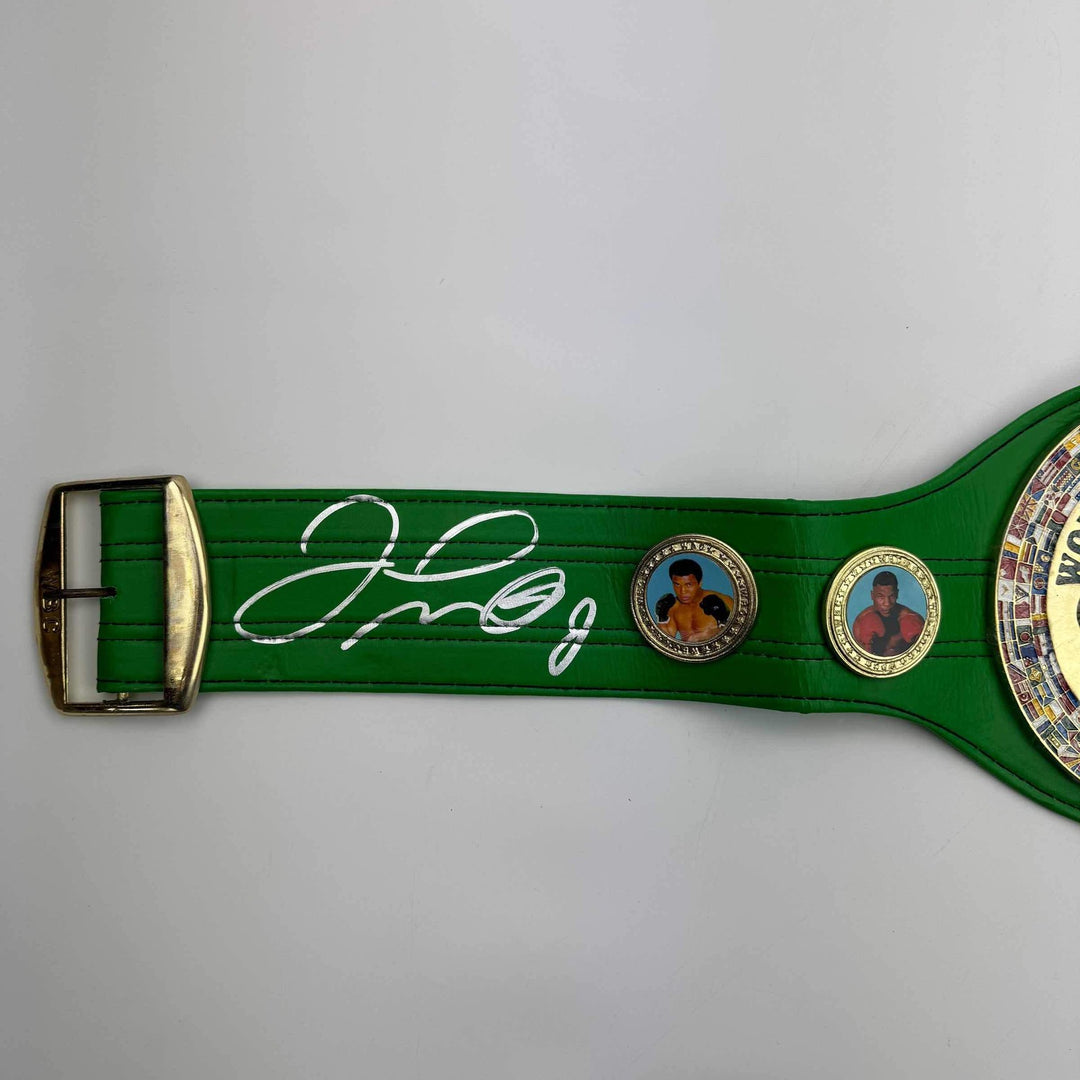 Autographed/Signed Floyd Mayweather Jr. WBC Replica Championship Belt JSA COA