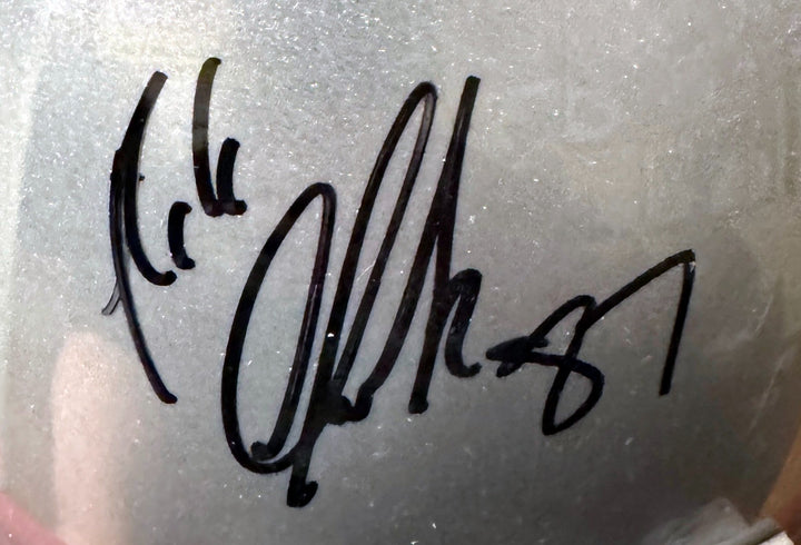 Rob Gronkowski signed New England Patriots Riddell FS Rep Helmet #87- Gronk Holo