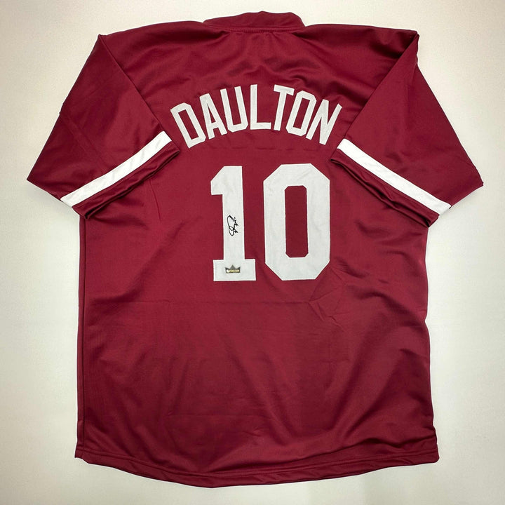 Facsimile Autographed Darren Daulton Philadelphia Maroon Reprint Jersey Men's XL