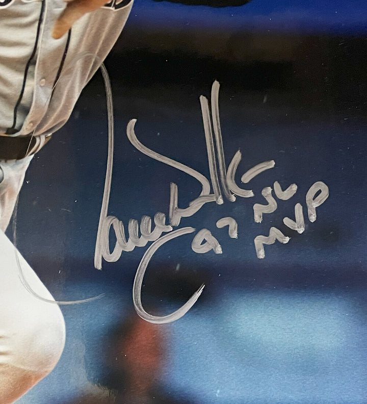 Larry Walker Signed Colorado Rockies PF 11x14 Photo 97 NL MVP Beckett 44736