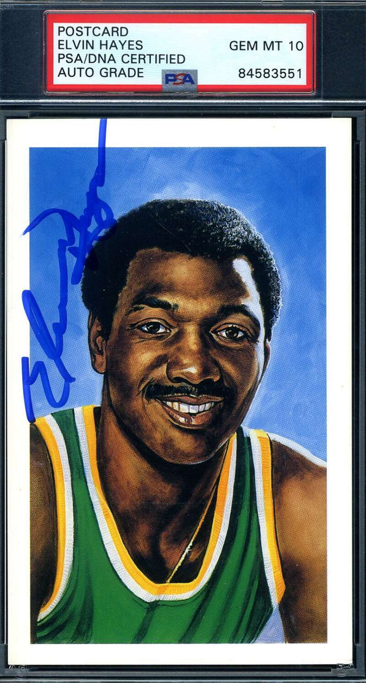 Elvin Hayes Gem Mint 10 PSA DNA Signed 1992 Center Court Autographed