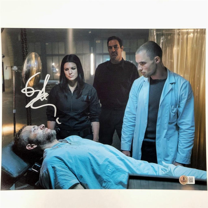 Ed Skrein signed Marvel Deadpool 11x14 photo autograph auto ~ Beckett BAS
