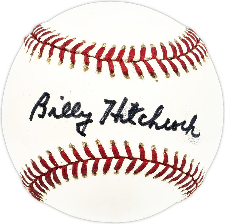 Billy Hitchcock Signed AL Baseball Detroit Tigers Beckett #BM17797