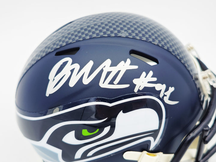 Byron Murphy II Signed Seattle Seahawks Blue Speed Mini Helmet MCS Holo