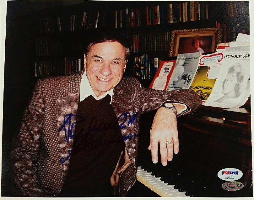 RICHARD M. SHERMAN Signed 8x10 Photo #5 DISNEY Song Writer PSA/DNA COA