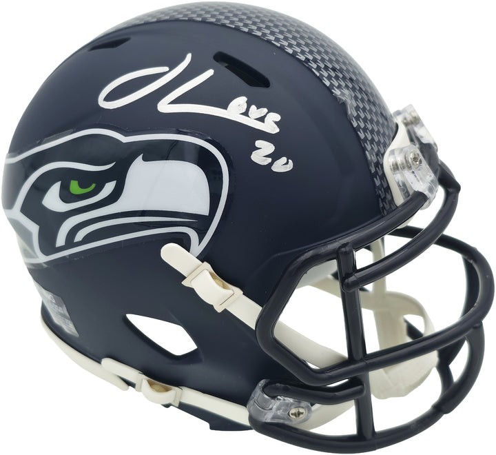 Julian Love Signed Seattle Seahawks Blue Speed Mini Helmet MCS Holo