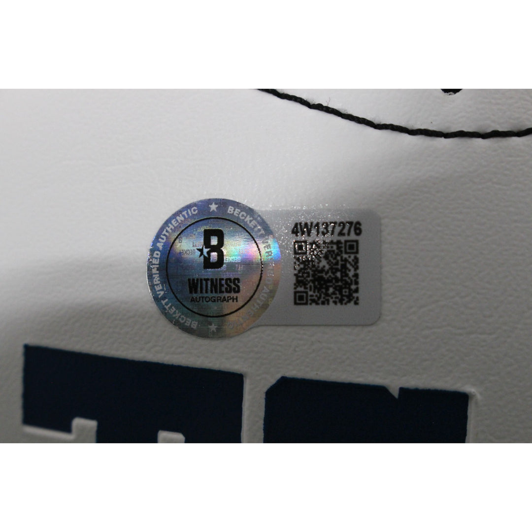 Edgerrin James Autographed Indianapolis Colts Logo Football HOF Beckett 54299