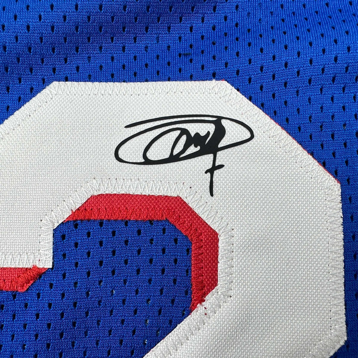 Facsimile Autographed Joel Embiid Philadelphia Blue Reprint Auto Jersey Men's XL
