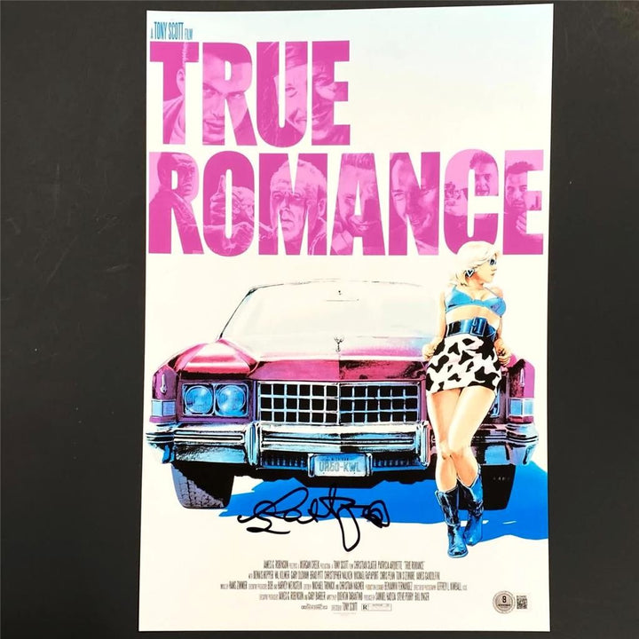Patricia Arquette signed True Romance 11x17 Photo Poster autograph ~ Beckett BAS