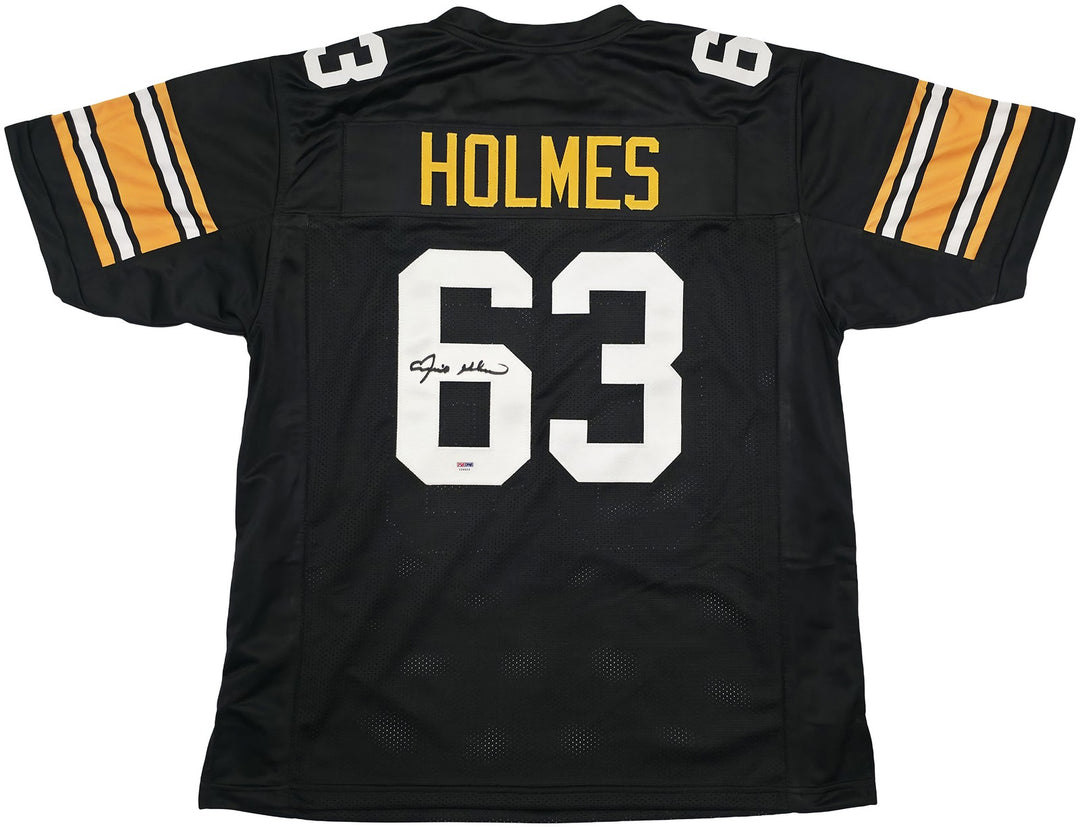 Pittsburgh Steelers Ernie Holmes Autographed Black Jersey PSA/DNA