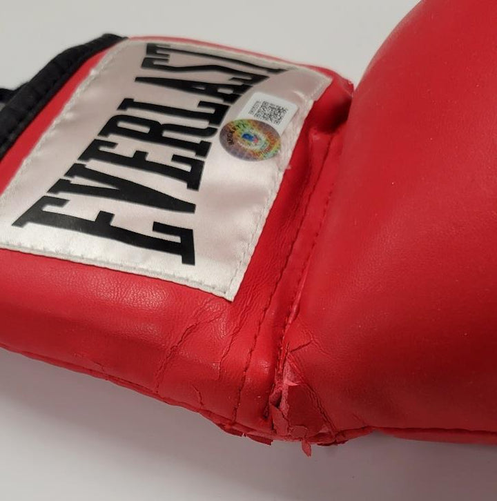 Jessie Vargas signed "WBO WBA Champ" Cleto Boxing Glove autograph ~ Beckett BAS