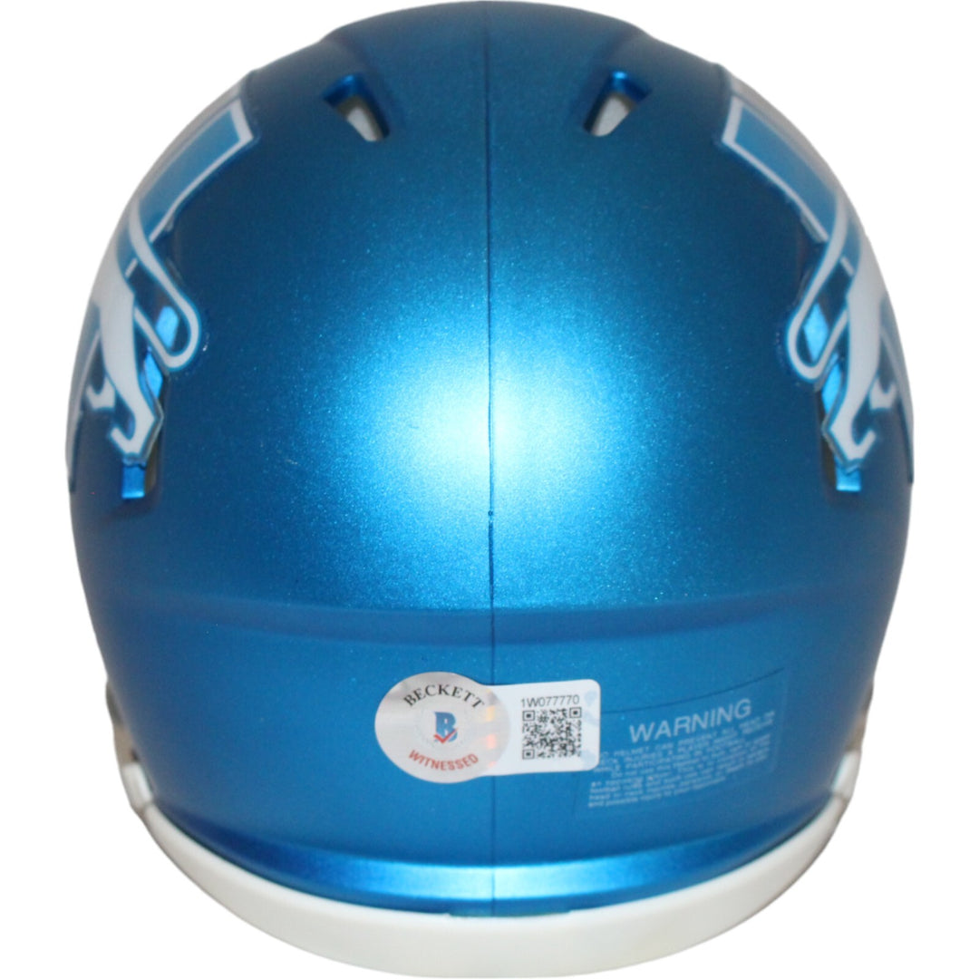 Sam LaPorta Autographed Detroit Lions Alt 23 Mini Helmet Beckett 43219