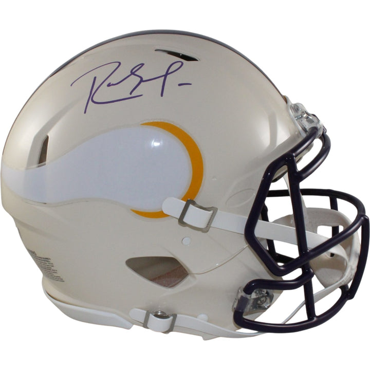 Randy Moss Autographed Minnesota Vikings Authentic Retro Helmet Beckett 56323