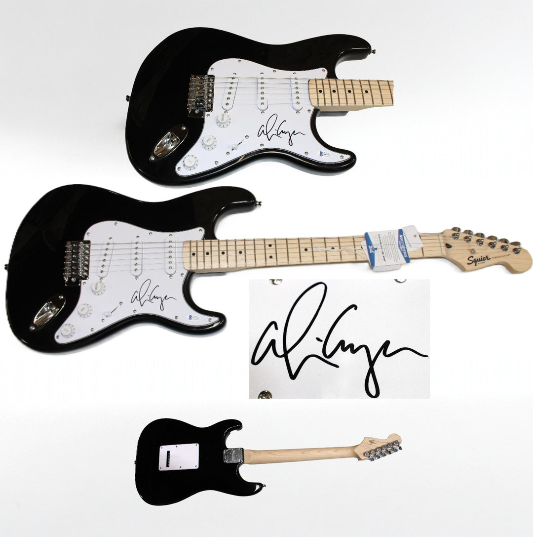 Alice Cooper Autographed/Signed Full-Size Electric Guitar Beckett Witness 59274