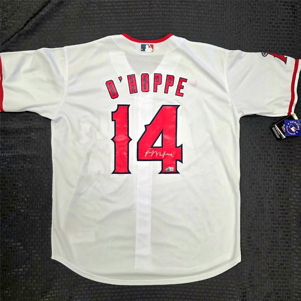 Logan O'Hoppe signed Angels Jersey autograph ~ Beckett BAS
