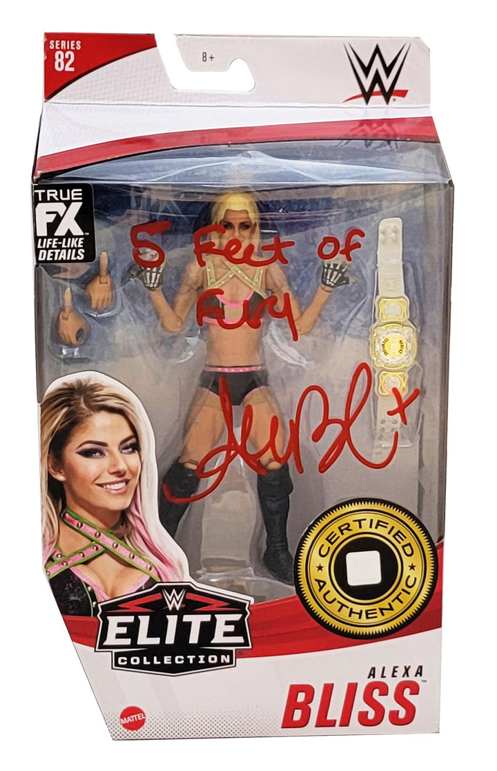 Alexa Bliss Auto WWE Elite Collection #82 Action Figure "5 Feet Of Fury" Beckett