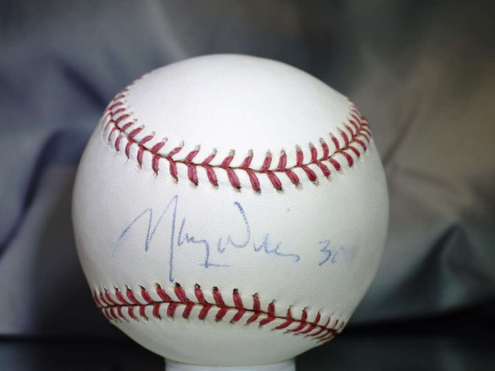 Maury Wills Psa/dna Signed National League Baseball  Authenticated Autograph