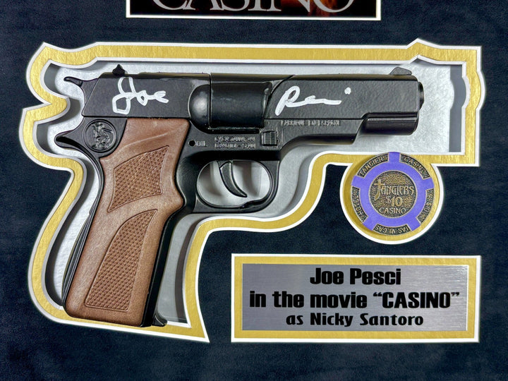 Joe Pesci Casino Movie Autographed Prop Gun Framed COA ASI Las Vegas Mafia