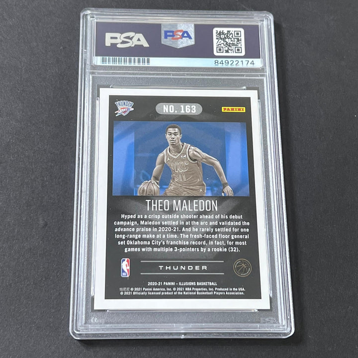 2020-21 Panini Illusions #163 Theo Maledon Signed Card AUTO 10 PSA Slabbed RC Th