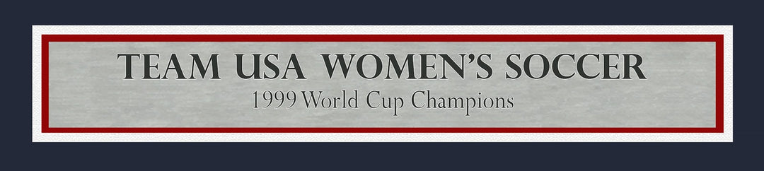 1999 USA Women's Soccer WC Champs Signed Framed White Jersey 8 Sigs BAS Witness