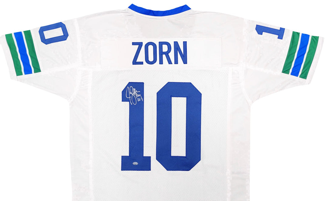 Seattle Seahawks Jim Zorn Autographed Signed White Jersey MCS Holo