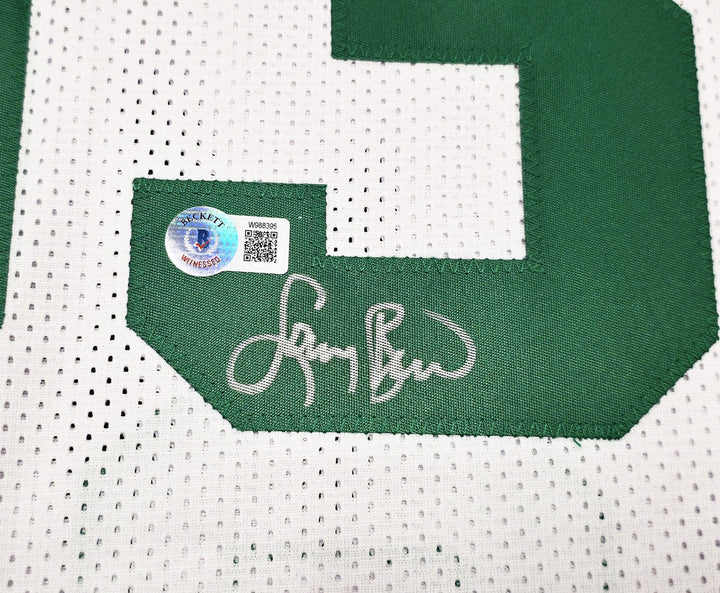 Boston Celtics Larry Bird Autographed Signed White Jersey Beckett Wit