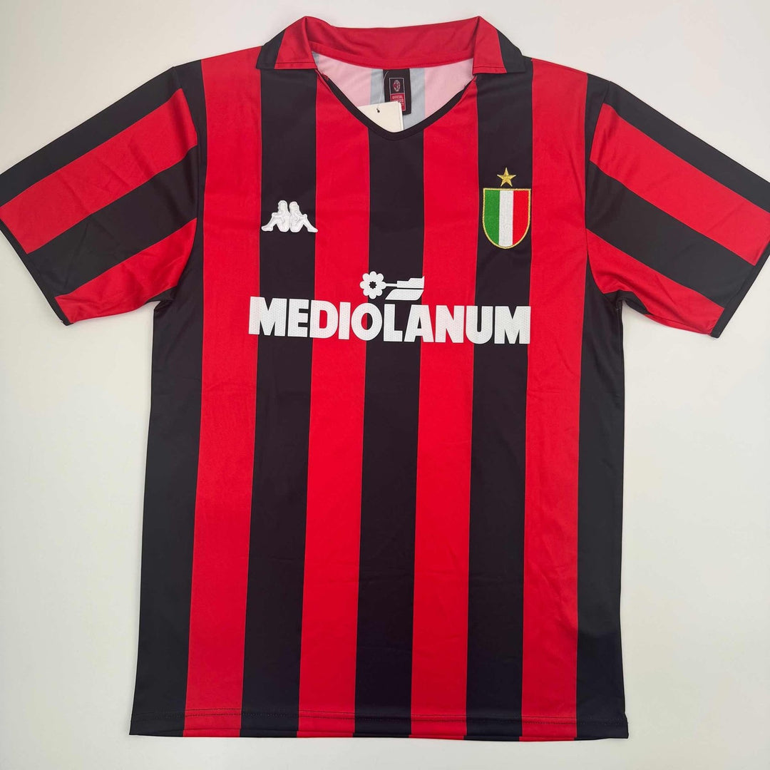 Signed Andriy Shevchenko AC Milan Red/Black Futbol Jersey BAS COA