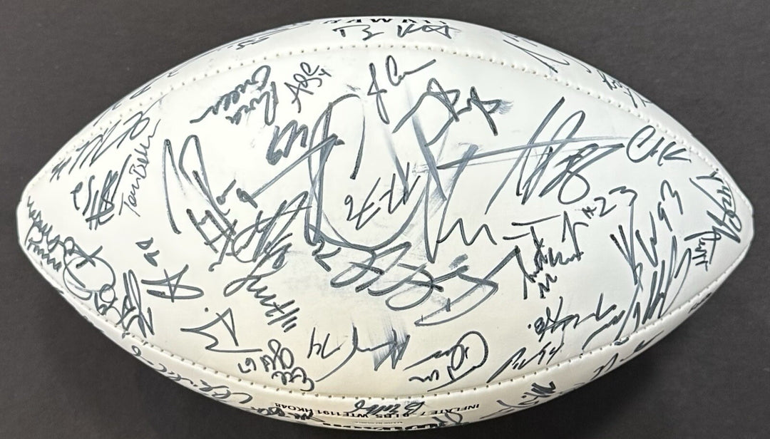 2008 Pro Bowl Team Signed NFL Football Adrian Peterson Tony Romo 40 + Auto Coa