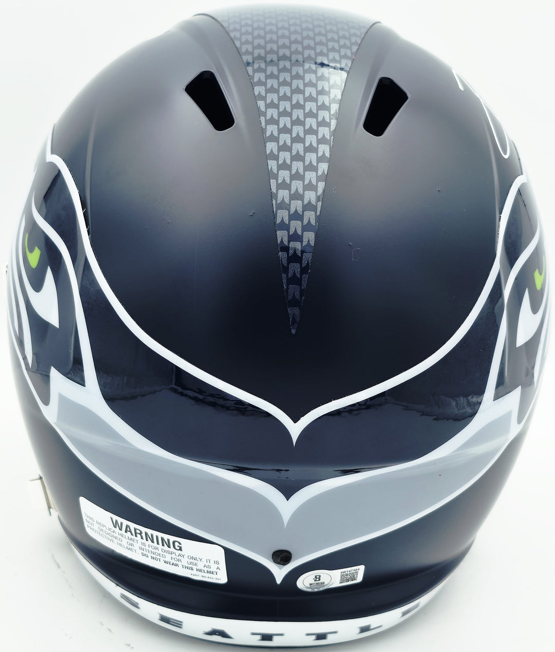 Earl Thomas Auto Seahawks Blue Full Size Speed Replica Helmet Beckett Witness