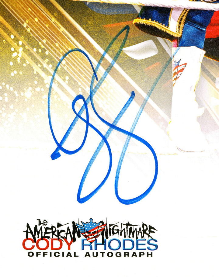 Cody Rhodes Signed 11x14 Photo WWE The American Nightmare Beckett BAS QR