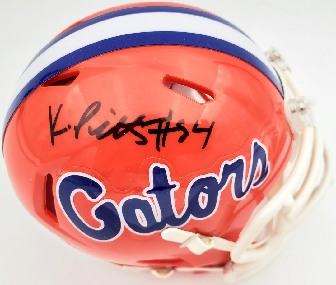 Kyle Pitts Autographed Signed Florida Gators Orange Speed Mini Helmet Beckett