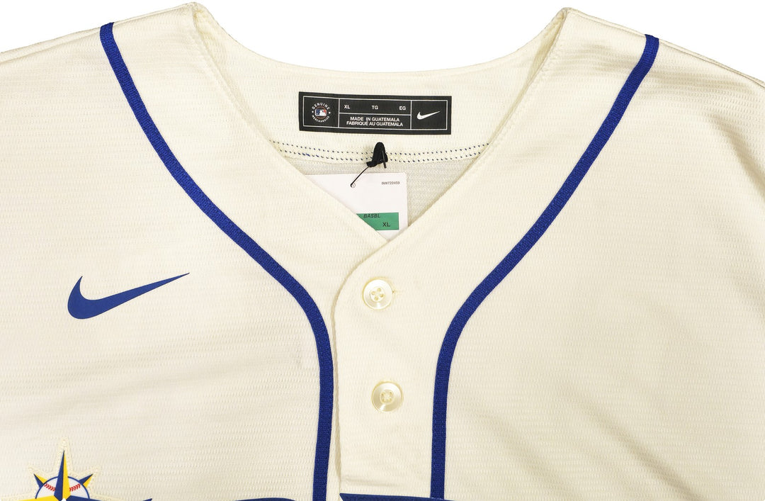 Mariners Ken Griffey Jr. Auto Cream Nike 2023 ASG Patch Jersey XL HOF 16 Beckett
