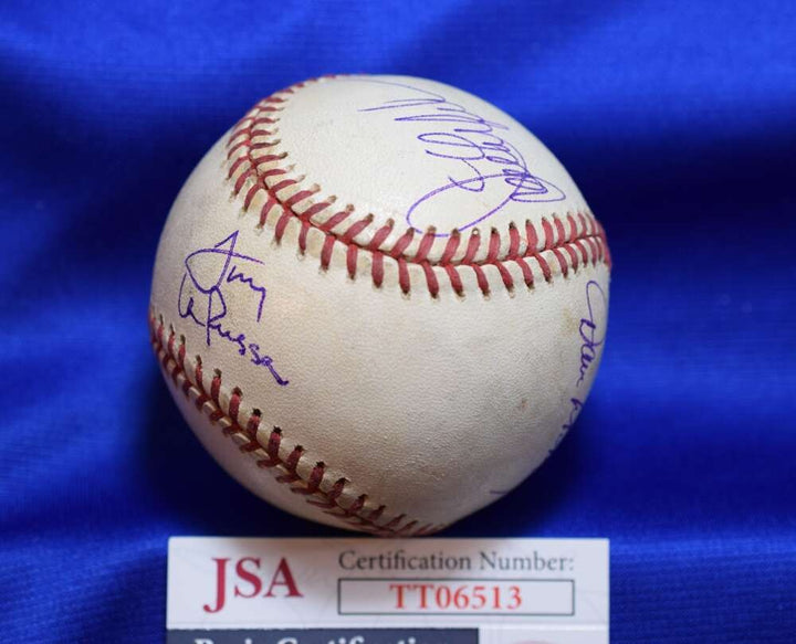 Tony Larussa And Coaching Staff A`s JSA Autograph American League Signed BasbaLL