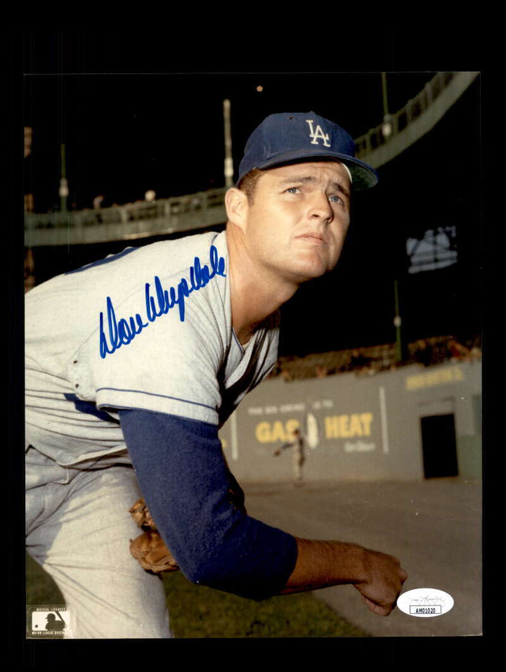 Don Drysdale JSA Coa Signed  8x10 Photo 1 Autograph Dodgers