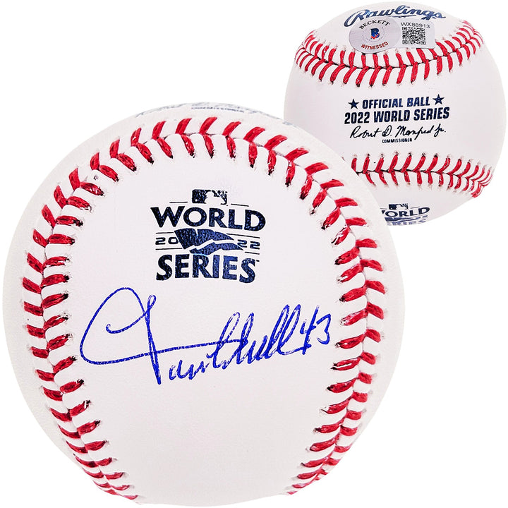 Lance McCullers Jr. Signed Official 2022 WS Logo MLB Baseball Astros Beckett Wit