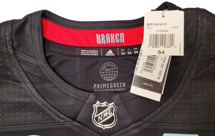 Kraken Mark Giordano Auto Navy Adidas Inaugural Jersey Size 54 "1st Sea Captain"