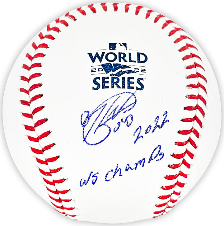 Hector Neris Auto Official 2022 WS MLB Baseball Astros "2022 WS Champs" Beckett